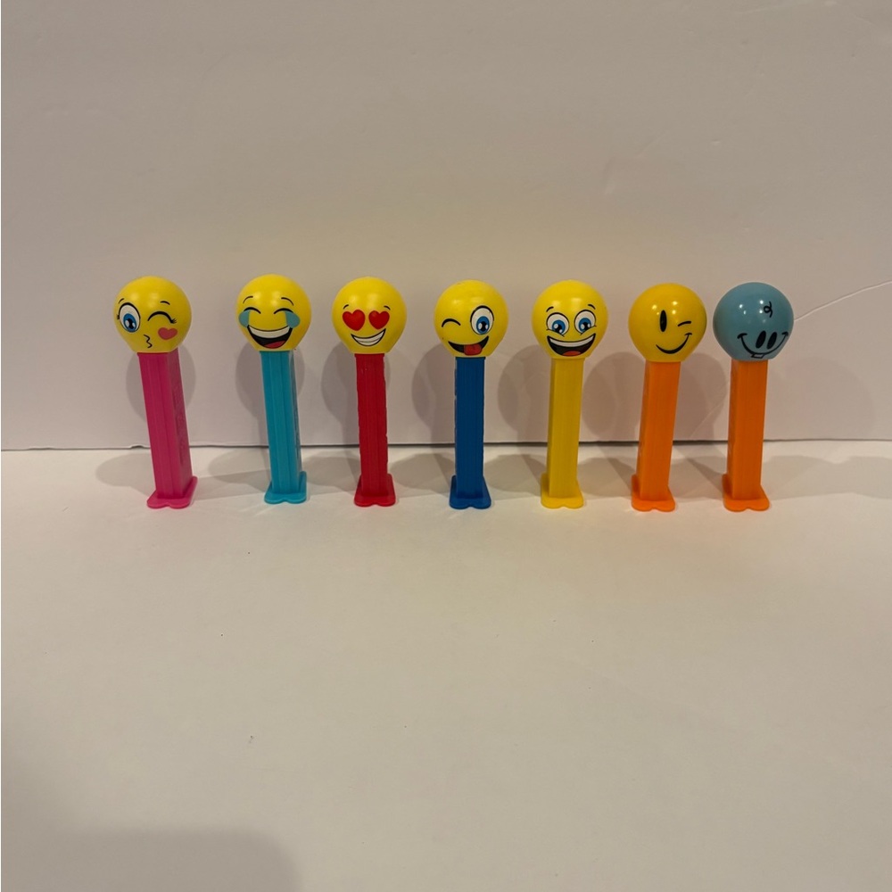 Emotion Pez Dispenser Lot of Seven